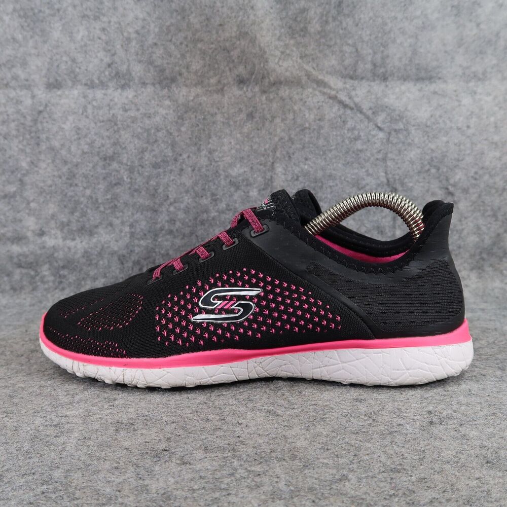 Skechers Shoes Womens 7.5 Athletic Trainers Sport Microburst Supersonic Pink Low - Picture 4 of 13